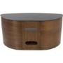 Blenheim Affinity Curved TV Stand 1100 Walnut / Black Glass