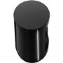 Buckingham Oval Affinity TV Stand 1100 Satin Black / Black Glass
