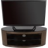 Buckingham Oval Affinity TV Stand 1100 Walnut / Black Glass
