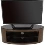 Buckingham Oval Affinity TV Stand 1100 Walnut / Black Glass