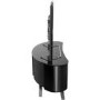 Bay Affinity Curved TV Stand 1150 Black / Black Glass