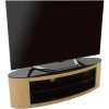 Buckingham Affinity Oval TV Stand 1400 Oak / Black Glass
