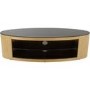Buckingham Affinity Oval TV Stand 1400 Oak / Black Glass