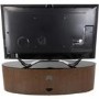 Buckingham Affinity Oval TV Stand 1400 Walnut / Black Glass