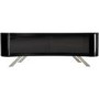 Bay Affinity Curved TV Stand 1500 Black / Black Glass