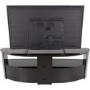 Burghley Affinity Curved TV Stand 1500 Black / Black Glass