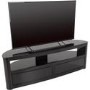 Burghley Affinity Curved TV Stand 1500 Black / Black Glass