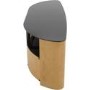 Burghley Affinity Curved TV Stand 1500 Oak / Black Glass