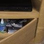 Blenheim Affinity Curved TV Stand 800 Oak / Black glass