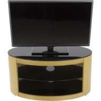 Buckingham Affinity Oval TV Stand 800 Oak / Black Glass Buckingham Affinity Oval TV Stand 800 Oak / Black Glass