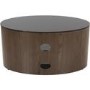 Buckingham Affinity Oval TV Stand 800 Walnut / Black Glass