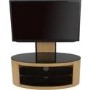 Buckingham Affinity Oval Combi TV Stand 1000 Oak / Black Glass