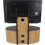 Buckingham Affinity Oval Combi TV Stand 1000 Oak / Black Glass