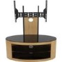 Buckingham Affinity Oval Combi TV Stand 1000 Oak / Black Glass
