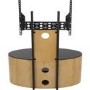 Buckingham Affinity Oval Combi TV Stand 1000 Oak / Black Glass