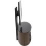Buckingham Affinity Oval Combi TV Stand 1000 Walnut / Black Glass