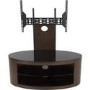 Buckingham Affinity Oval Combi TV Stand 1000 Walnut / Black Glass