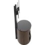 Buckingham Affinity Oval Combi TV Stand 1000 Walnut / Black Glass