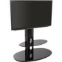 Chepstow Affinity Oval Pedestal TV Stand 930 Black / Black Glass