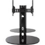 Chepstow Affinity Oval Pedestal TV Stand 930 Black / Black Glass