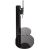 Chepstow Affinity Oval Pedestal TV Stand 930 Black / Black Glass