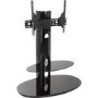 Chepstow Affinity Oval Pedestal TV Stand 930 Black / Black Glass