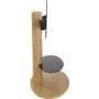 Chepstow Affinity Oval Pedestal TV Stand 930 Oak / Black Glass