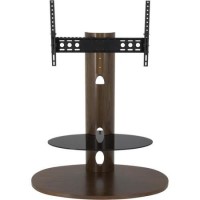 Chepstow Affinity Oval Pedestal TV Stand 930 Walnut / Black Glass Chepstow Affinity Oval Pedestal TV Stand 930 Walnut / Black Glass