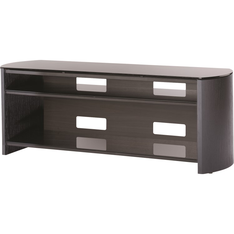 Alphason FW1350-BV/B Finewoods TV Stand for up to 60" TVs - Black/Oak