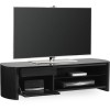 Alphason FW1350CB-BLK Finewoods Cabinet TV Stand for up to 60&quot; TVs - Black/Oak