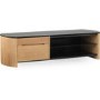 Alphason FW1350CB-LO Finewoods HiFi and TV Stand for up to 60" TVs - Light Oak