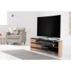 Alphason FW1400C-LO Finewoods Corner TV Stand for up to 60&quot; TVs - Light Oak