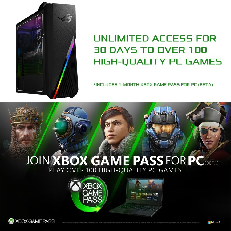 Asus ROG Strix GT15 Tower Core i7-10700KF 16GB 2TB HDD + 256GB SSD GeForce RTX 2070 Super Windows 10 Gaming Desktop