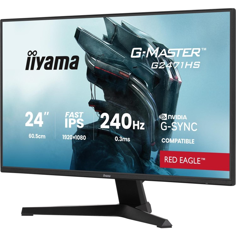 iiyama G-MASTER Red Eagle G2471HS 24" Fast IPS Full HD 240Hz 0.3ms Gaming Monitor