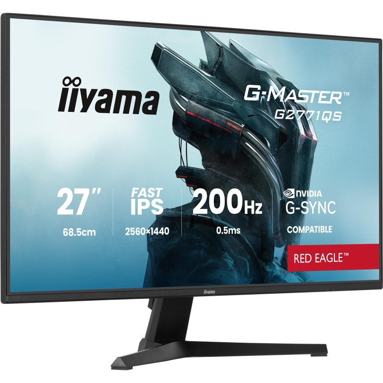 iiyama G-MASTER G2771QS 27" IPS WQHD 200Hz 0.5ms Gaming Monitor