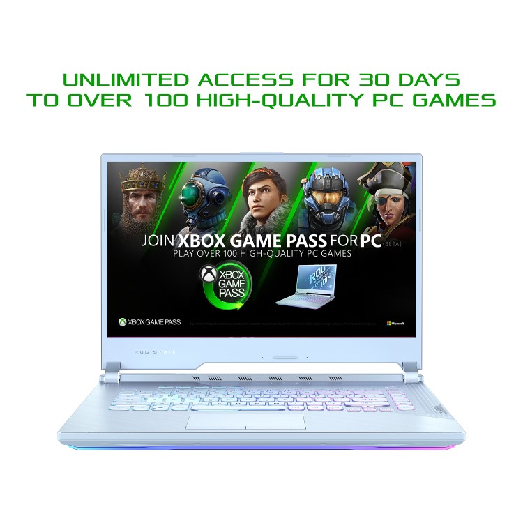 Asus ROG STRIX G15 G512 Core i7-10750H 16GB 1TB SSD 15.6 Inch FHD GeForce RTX 2060 6GB Windows 10 Gaming Laptop - Glacier Blue