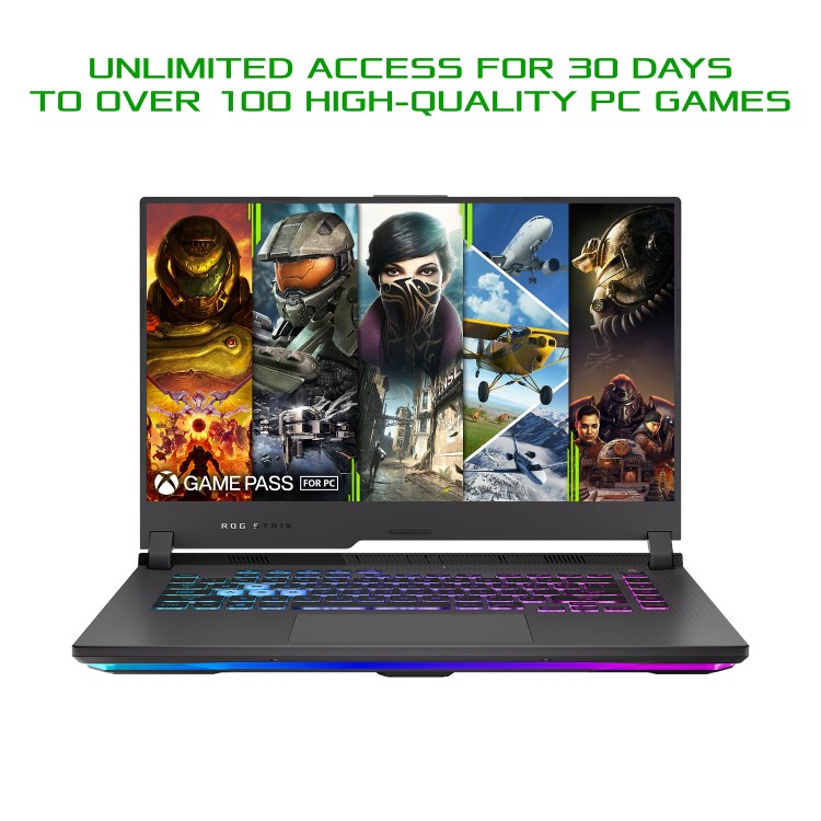 ASUS ROG Strix G15 G513QC Ryzen 5-5600H 8GB 512GB SSD 15.6 Inch FHD 144Hz GeForce RTX 3050 4GB Windows 10 Gaming Laptop