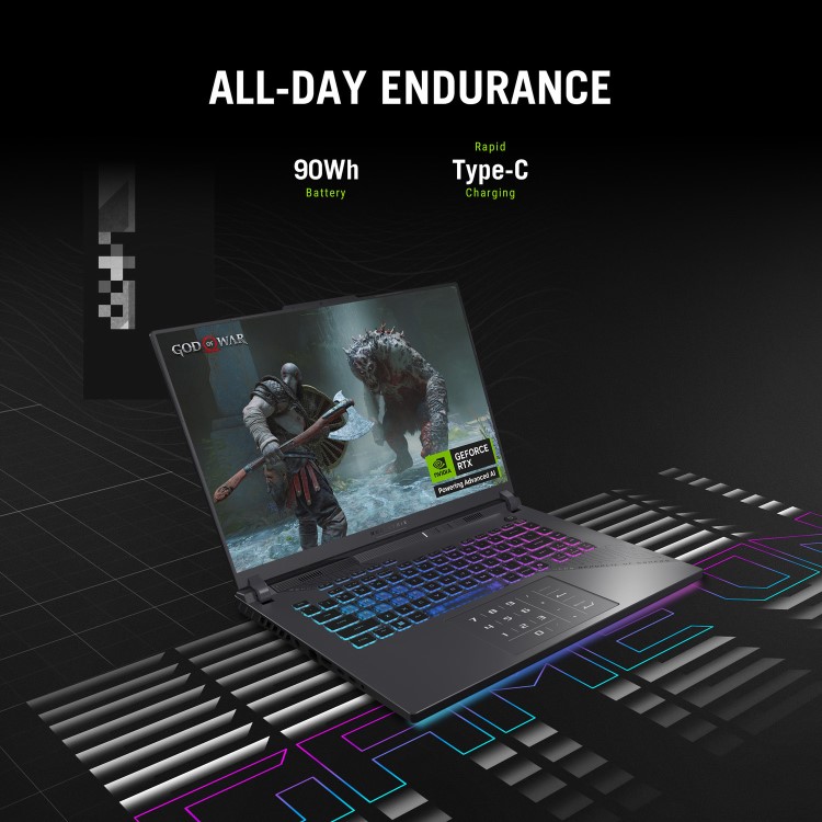 ASUS ROG Strix G16 AMD Ryzen 9 16GB RAM 1TB SSD NVIDIA GeForce RTX 5070 165Hz 16 Inch Windows 11 Gaming Laptop