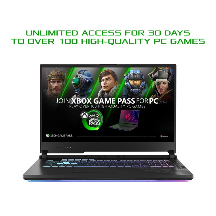 Asus ROG STRIX G17 G712LV Core i7-10750H 16GB 1TB SSD 17.3 Inch FHD 120Hz GeForce RTX 2060 6GB Windows 10 Gaming Laptop