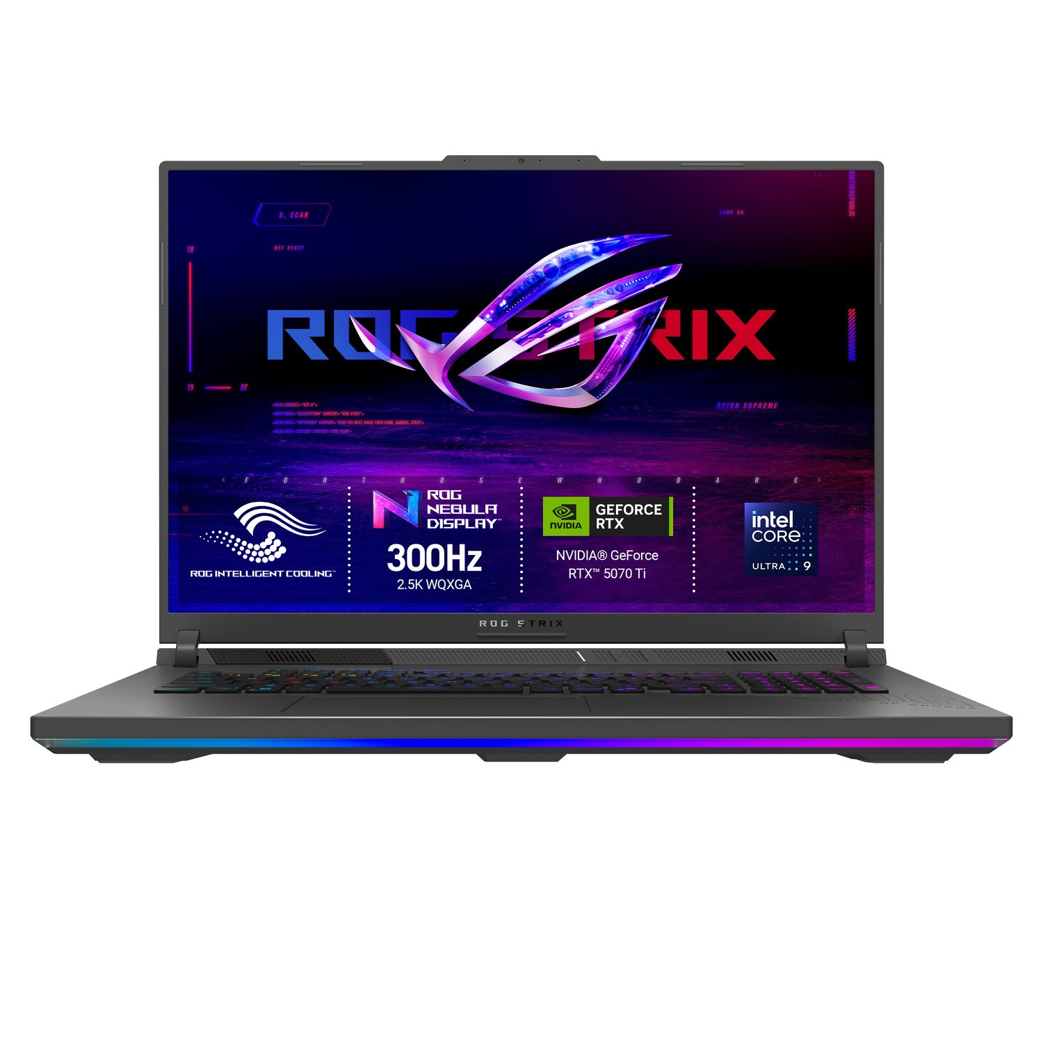 ROG Strix G18 Intel Core Ultra 9 RAM 1TB SSD NVIDIA GeForce RTX 5070 Ti 300Hz 18 Inch Windows 11 Gaming Laptop