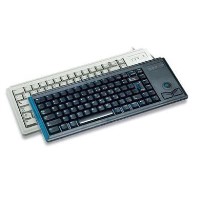 Cherry G84-4400 Compact PS/2 Keyboard with Integrated Trackball - Black