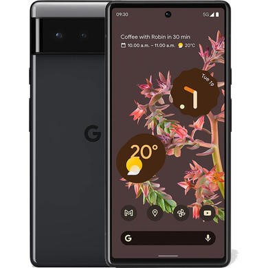 Refurbished Google Pixel 6 128GB 5G SIM Free Smartphone - Stormy Black