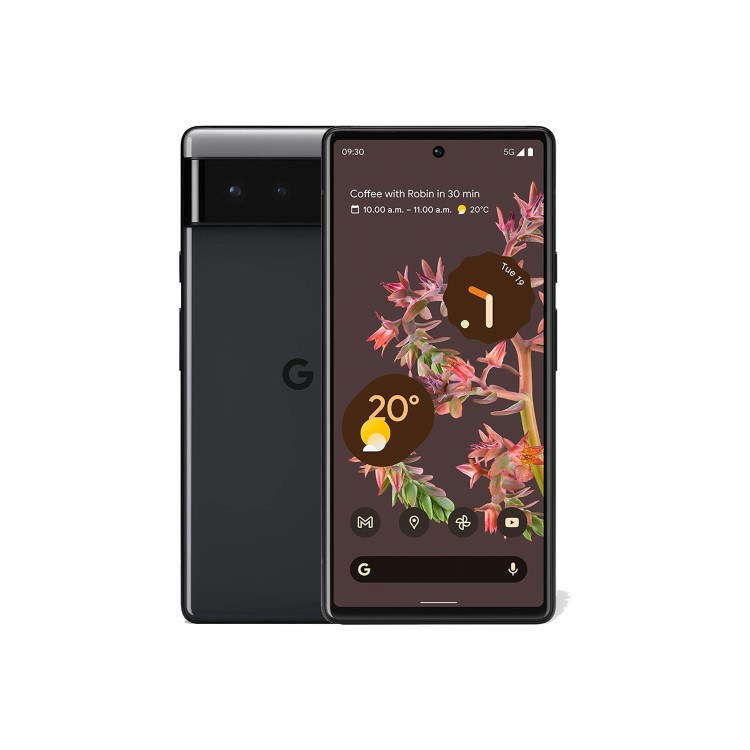 Refurbished Google Pixel 6 128GB 5G SIM Free Smartphone - Stormy Black