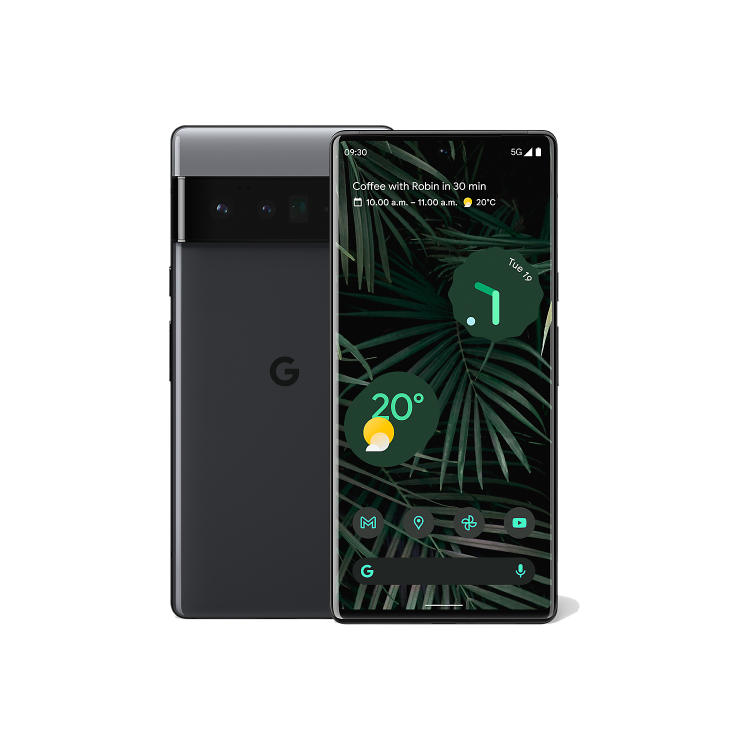Refurbished Google Pixel 6 Pro 256GB 5G SIM Free Smartphone - Stormy Black