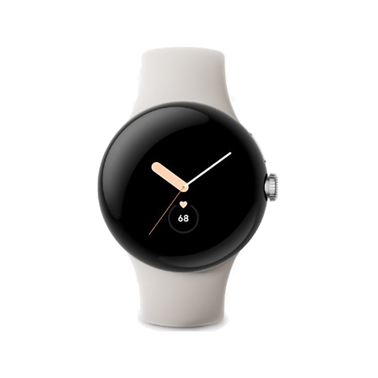 Google Pixel Watch 1 41mm Silver Aluminium Case with Chalk Strap 4G Smartwatch