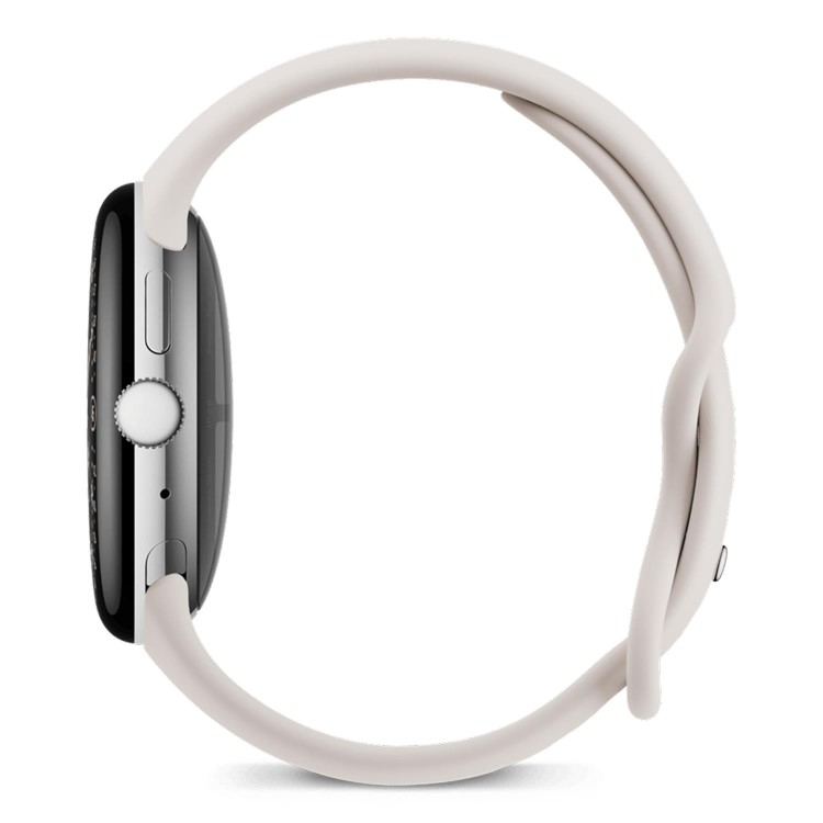 Google Pixel Watch 4 45mm Polished Silver Aluminium Case with Porcelain Active Band Wi-Fi Smartwatch