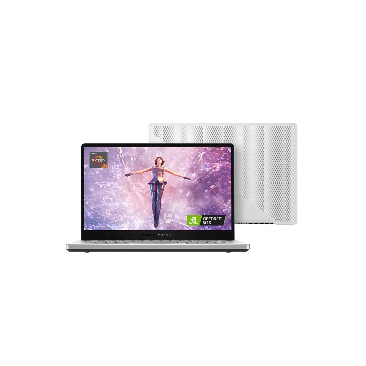 Asus ROG Zephyrus G14 GA401IH AMD Ryzen 5-4600HS 8GB 512GB SSD 14 Inch FHD GeForce GTX 1650 4GB Windows 10 Gaming Laptop - Arctic White