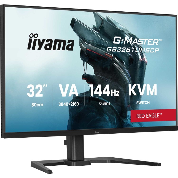 iiyama G-Master GB3261UHSCP 32" VA 4K UHD 144Hz 0.6ms USB-C KVM Gaming Monitor