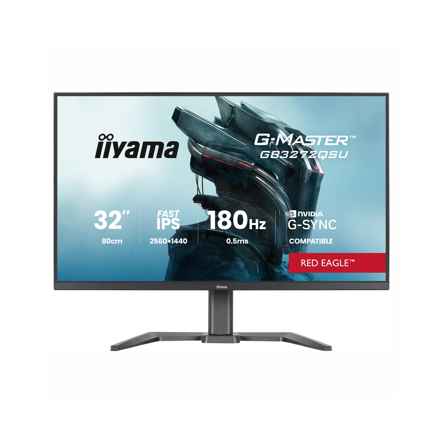 iiyama G-Master GB3272QSU 32 Fast IPS QHD 180Hz 0.5ms Gaming Monitor