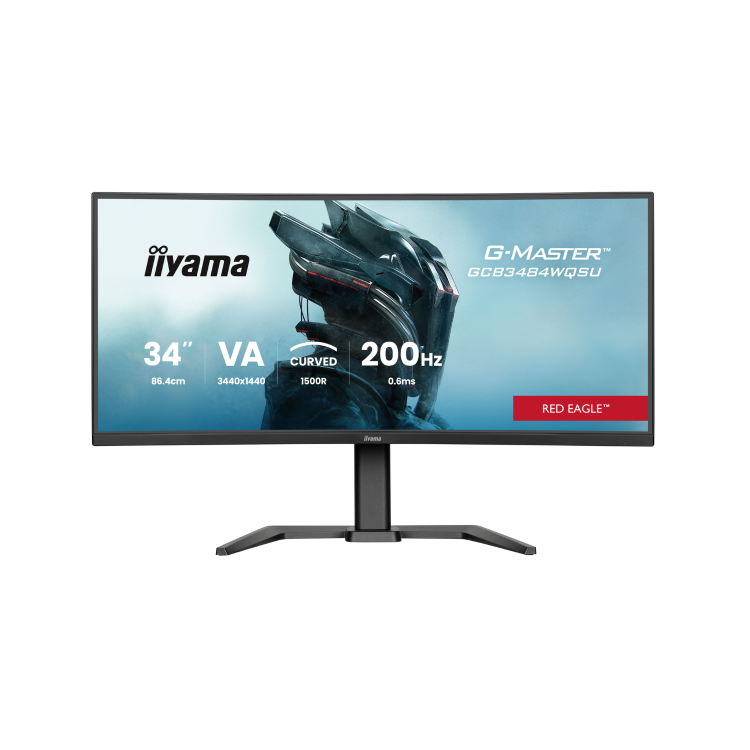 iiyama G-MASTER Red Eagle GCB3484WQSU-B2 34" VA UWQHD 400Hz 0.6ms Curved Gaming Monitor